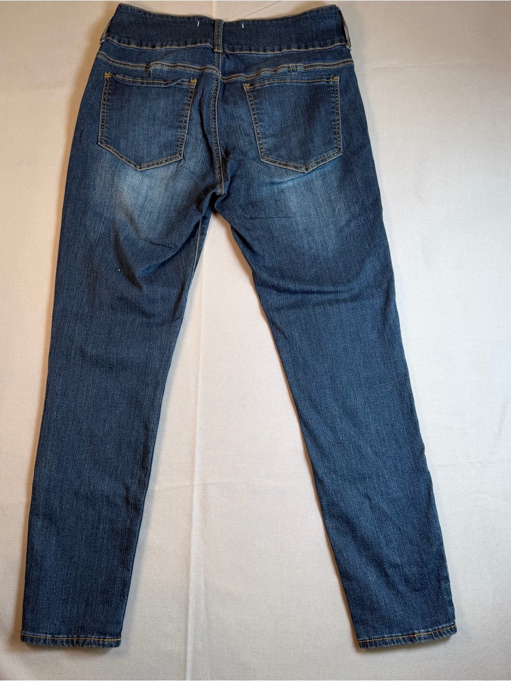 iT Jeans Kylie High Rise Skinny Women’s sz13 Dark Blue Stretch Wide Waist Jeans - Picture 2 of 11